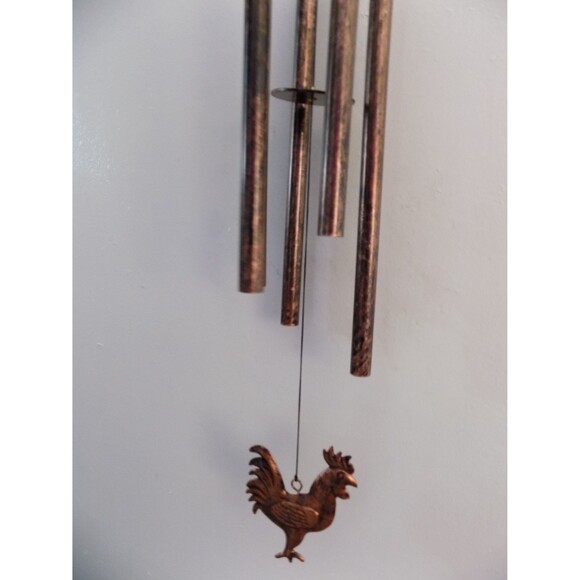 NEW Metal Rooster Chicken Wind Chime Country Decor Farmahouse - Picture 4 of 7